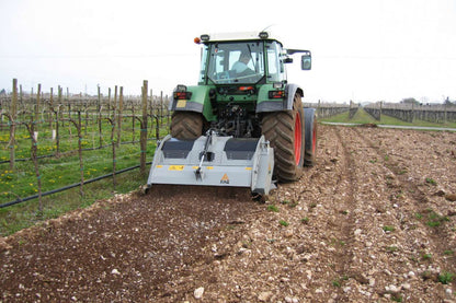 FAE | STCL & STCL/DT Stone Crusher | Models 100 to 200 | Width 43.7" To 81.5" | Crushes Stone Up to 6" Inches Deep | Horsepower 70–150 HP | For Tractors