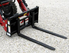 WORKSAVER PALLET FORKS TRACTOR SKID STEER MOUNT FOR TRACTOR