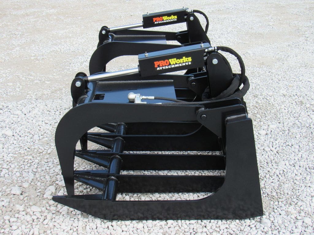 ProWorks 6' Grapple Root Dual Cylinder | Width 72" | 15-25 GPM | For Skid Steers