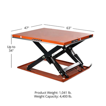 Titan Attachments Pro Series 57" X 45" & 63" x 47" Hydraulic Lift Table