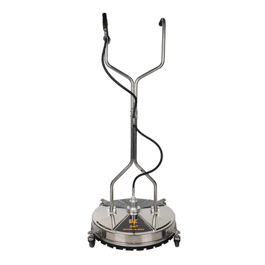 MWE Stainless Steel Whirl-A-Way Surface Cleaner | Cleaning Width 24" inches | Flow Rate 8 GPM