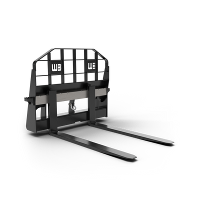 Werk-Brau Manual Adjustable Forks | Model WBPF | Tine Length 42", 48" & 60" | 10–30 GPM | For Skid Steer