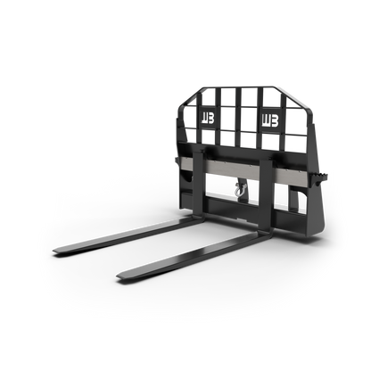 Werk-Brau Manual Adjustable Forks | Model WBPF | Tine Length 42", 48" & 60" | 10–30 GPM | For Skid Steer