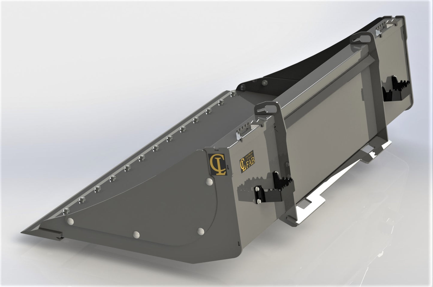 CL Fabrication Solid Buckets | Width 73"-91" inches | For Skid Steer Loaders