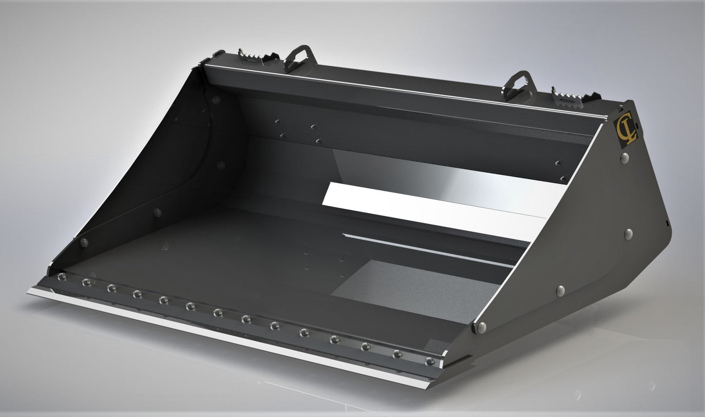 CL Fabrication Solid Buckets | Width 73"-91" inches | For Skid Steer Loaders