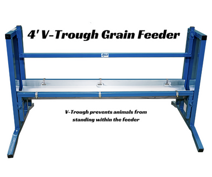 Sydell Trough Grain Feeder | 0852V-4 / 0852V | 4' & 7' | For Sheep & Goat Bunk Feeder