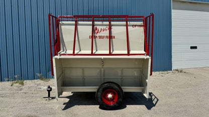 Apache Equipment 160 Creep/Self Feeder | Length 8' | Capacity 160 Bushel | Portable & Skid | Heavy‑Duty Steel & Galvanized Options | For Daily Feeding Pressure