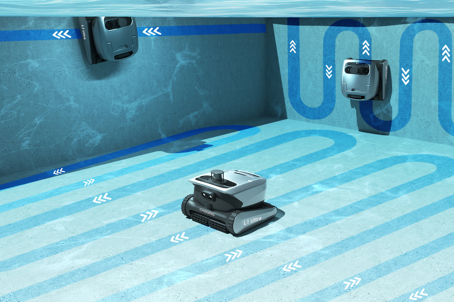 Chasing L1 Ultra Intelligent Cordless Pool Cleaner | Charging Time 4 Hours | Runtime 5 Hours
