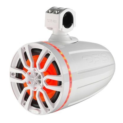 DS18 X Series HYDRO 8" Wakeboard Pod Tower Speaker w/RGB LED Light - 375W - White [NXL-X8TP/WH]