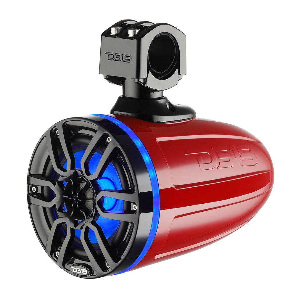 DS18 X Series HYDRO 6.5" Wakeboard Pod Tower Speakers w/RGB LED Light - 300W - Red [NXL-X6TP/RD]