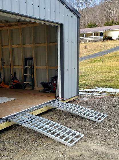 Black Widow Arched Dual Runner UTV Ramps | Width 20-1/4" | Length 5' 5" | Capacity 3,000 lb | Lightweight Aluminum | Horsepower 4 To 90+ HP | For UTVs, ATVs, & Trailers
