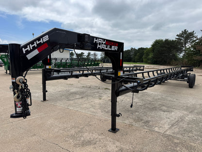 Global Equipment Apache Hay Hauler Inline Bale Trailers | Rail Length 25′, 32′, 36′ & 42′ | Bumper Pull & Gooseneck | For Hay Transport