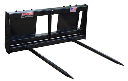 Maxilator | Bale Spear | Models MHS-FEL1-SS & MHS-FEL2-SS Series | Widths 39" To48" | Single, Double & Two-Bale | Hydraulic Flow 15 To 25 GPM | For Skid Steers