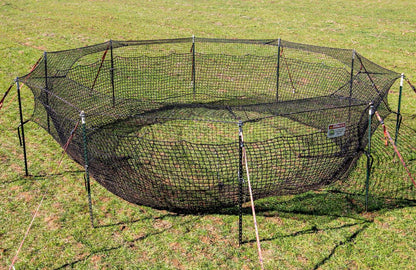 Pig Brig Portable Multi-Catch Wild Hog Trap | Size 20' | Double-Wall Hog Trap Net | Multi-Catch Wild Boar Control