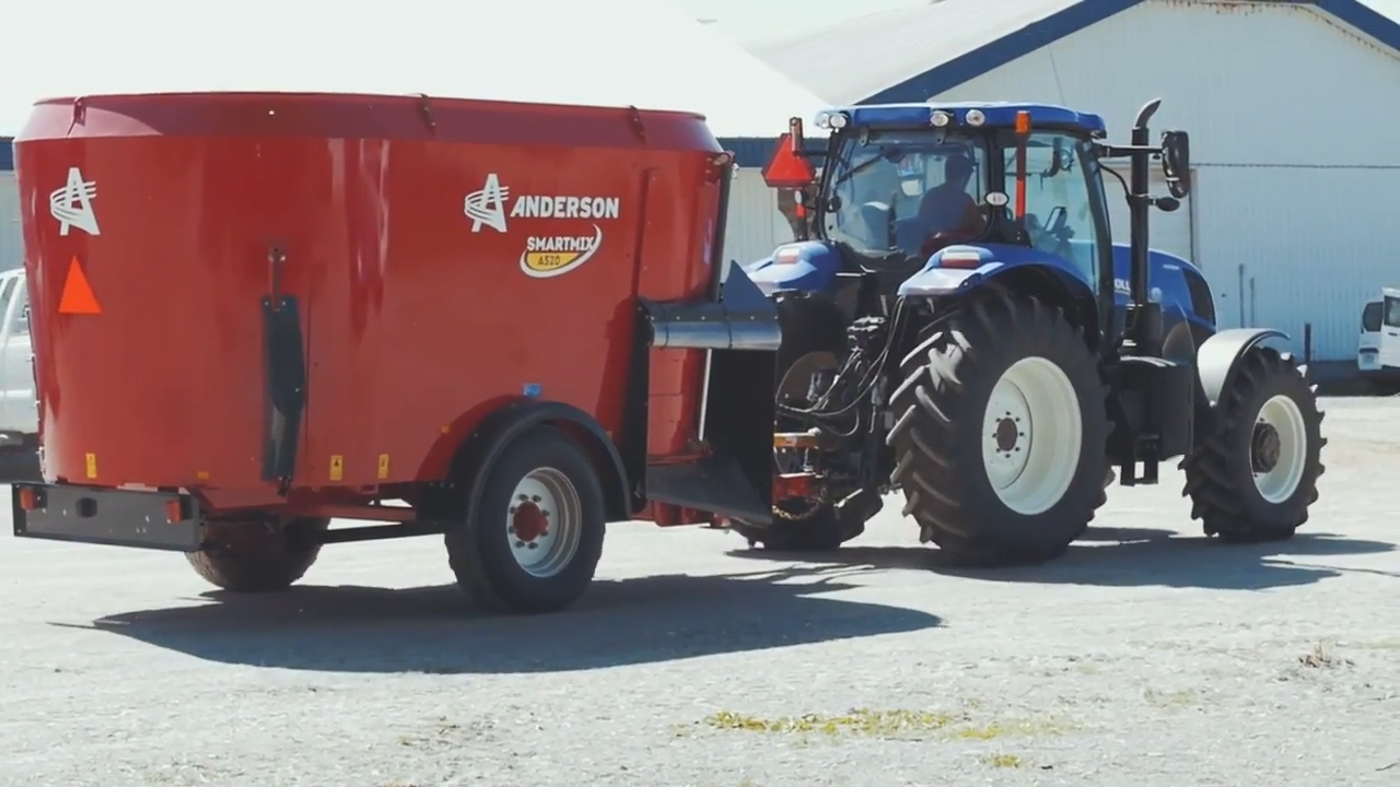 ANDERSON | Feed Mixer | A380 | Vertical Mixer | Single Auger (Right Side Trap Discharge)| 380-500 cu ft | Minimum 75 HP | For Tractor