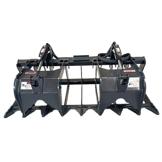 STOUT | HD Brush & Root Grapple | 8" Tine Spacing | Model 72" Width | Hydraulic Flow 15–25 GPM | 22–30 kW / 30–40 HP|For Skid Steer