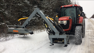 Forax Tilt / Extend 15' Boom Groomer Brush Cutter | 72" Cutting Width | 50-75 HP | For Tractor