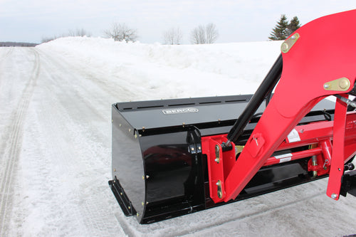 Bercomac Snow Push Equipped With "Skid Steer" Style Attach | Width 62" & 72" | 20 - 40 HP | For Tractors