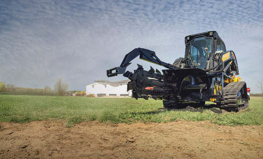 Erskine TX-150 Heavy Duty Trencher | Trench Depth 4' Ft | Rated Flow 15-20 GPM | For Skid Steer