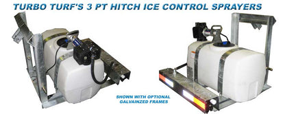 Turbo Turf 12-Volt Ice Control Sprayers | 3Pt Hitch | Model ICS‑50‑3PT & ICS‑100‑3PT | Tank Capacity 50 & 100 Gallons | 20–45 HP | For Tractors