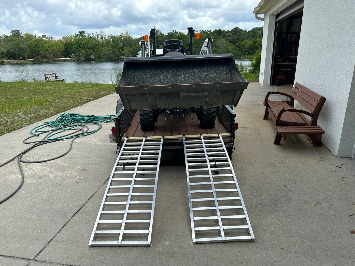 Black Widow Arched Dual Runner UTV Ramps | Width 20-1/4" | Length 5' 5" | Capacity 3,000 lb | Lightweight Aluminum | Horsepower 4 To 90+ HP | For UTVs, ATVs, & Trailers