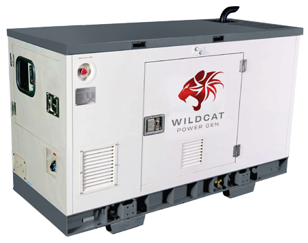 Wildcat Freedom AC Generator | Enclosed / Single Phase with Tank | Prime Power Options 10 kW & 15 kW | Fixed Speed (1,800 RPM) Engine