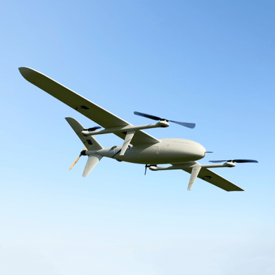 AeroStar Dynamics VTOL UAV Drone | Model VTOL-EVR-8 | Wingspan 2500 mm | Flight Endurance 12+ Hours | Payload 45+ kg | For Agricultural, Surveillance & Commercial