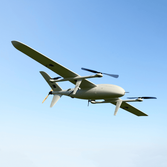AeroStar Dynamics VTOL UAV Drone | Model VTOL-EVR-8 | Wingspan 2500 mm | Flight Endurance 12+ Hours | Payload 45+ kg | For Agricultural, Surveillance & Commercial