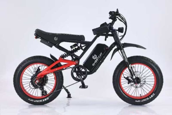 GhostCat F3X.2 All-Terrain Fat Tire Electric Bike | 1500W Motor | 52V/25Ah Battery | 35 MPH Top Speed | 25-50 Miles Range | For Off-Road Adventures & Dual Sport Enthusiasts