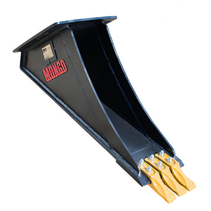 Mongo Attachments Spade Bucket | Model MTRB200 | 9" Width | Precision Trenching | 1–5 Ton | For Excavators