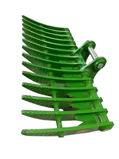 JMA Attachments Brush Rake | Rake Width 90″ Inches | For 16 – 25 Tons Excavators