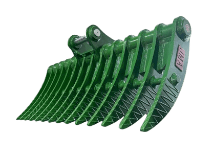 JMA Attachments Brush Rake | Rake Width 90″ Inches | For 16 – 25 Tons Excavators