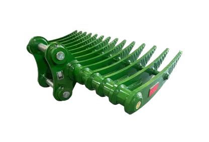 JMA Attachments Brush Rake | Rake Width 90″ Inches | For 16 – 25 Tons Excavators