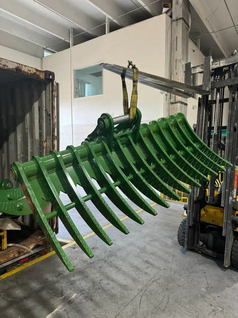 JMA Attachments Brush Rake | Rake Width 90″ Inches | For 23 – 36 Tons Excavators