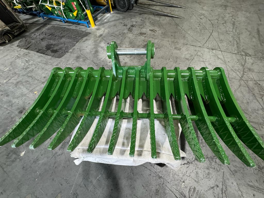 JMA Attachments Brush Rake | Rake Width 90″ Inches | For 23 – 36 Tons Excavators