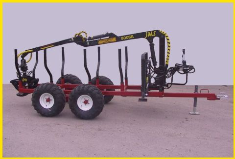 Machinerie AM Inc | "FOR" Series Forestry Trailer | with Central Pole | Capacity 5T to 12T