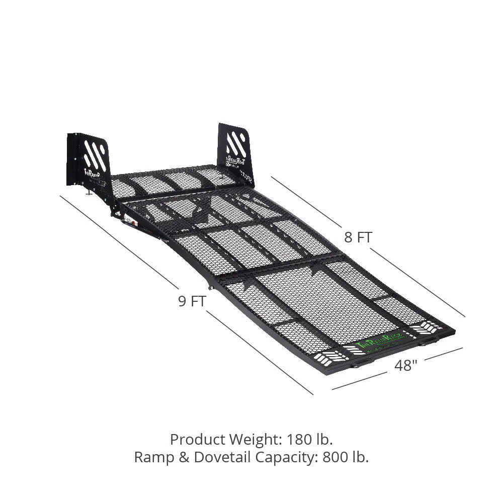 Utilitough 8' Ramp Rack Sport | Dovetail Length 12" | Dovetail Width 48" | For Light‑Duty Pickups