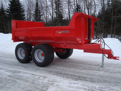 Woody Equipment Tilting Dump Trailer Model 510, 610, 612, 712, 814 & 816 | V Series | 35-100 HP | Pull Type | For Tractors