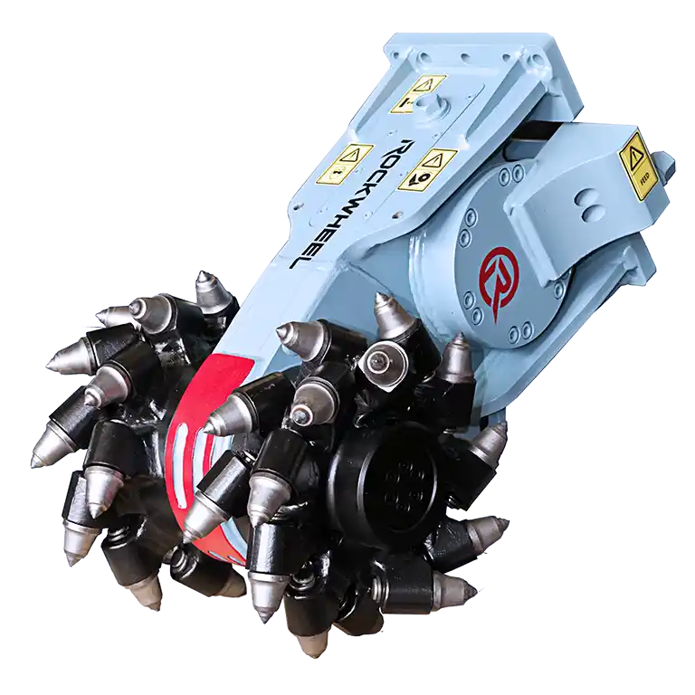 RockZone Rockwheel Twin Drum Cutters | Model G5 & G5 Twin | Cutting Width 16" - 20" | 15 - 45 GPM | 2.5 - 10 Tons | For Excavators, Skid Steers & Backhoes
