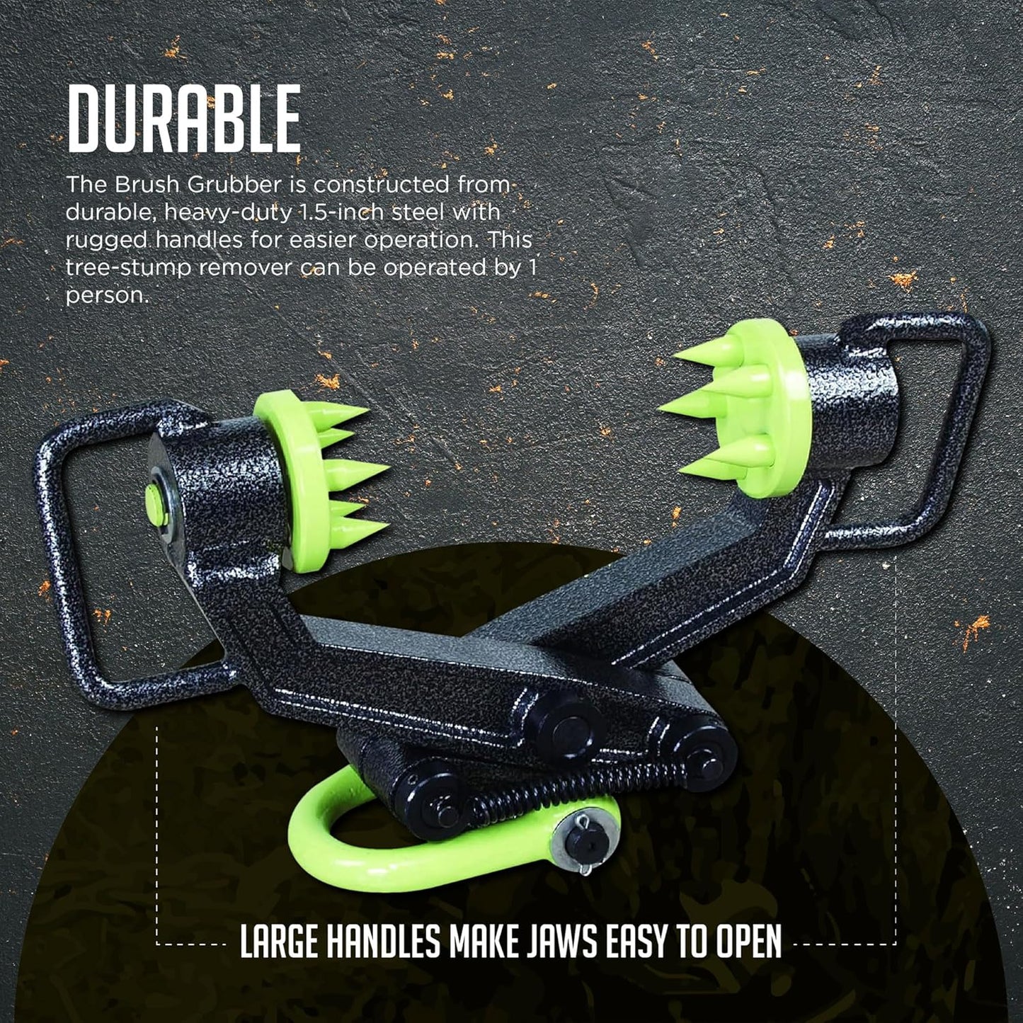 Brush Grubber™ HD Tree & Stump Remover | Xtreme Plus (BG‑20) | Capacity 6" Diameter