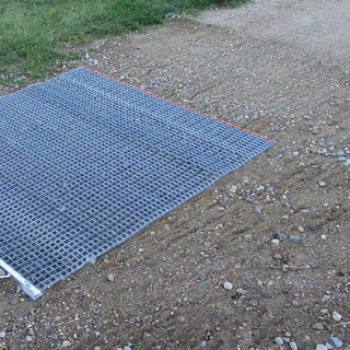 Field Tuff 5' x 3' Drag Mat – Galvanized Steel Mesh, Manual Tow