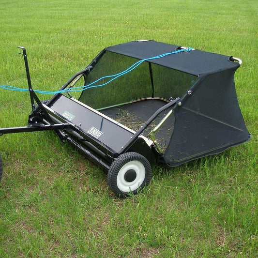 Field Tuff 42" Quick-Assembly Tow-Style Lawn Sweeper – 13 Cubic Ft. Capacity | Horsepower 10–16 HP / 250cc+ | For ATVs, UTVs & Tractors