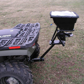 Field Tuff 80 lb. Receiver Mount Spreader (AS-80ATV12) | Towing Power 10–20 HP | For ATV/ UTV/ Lawn Tractor