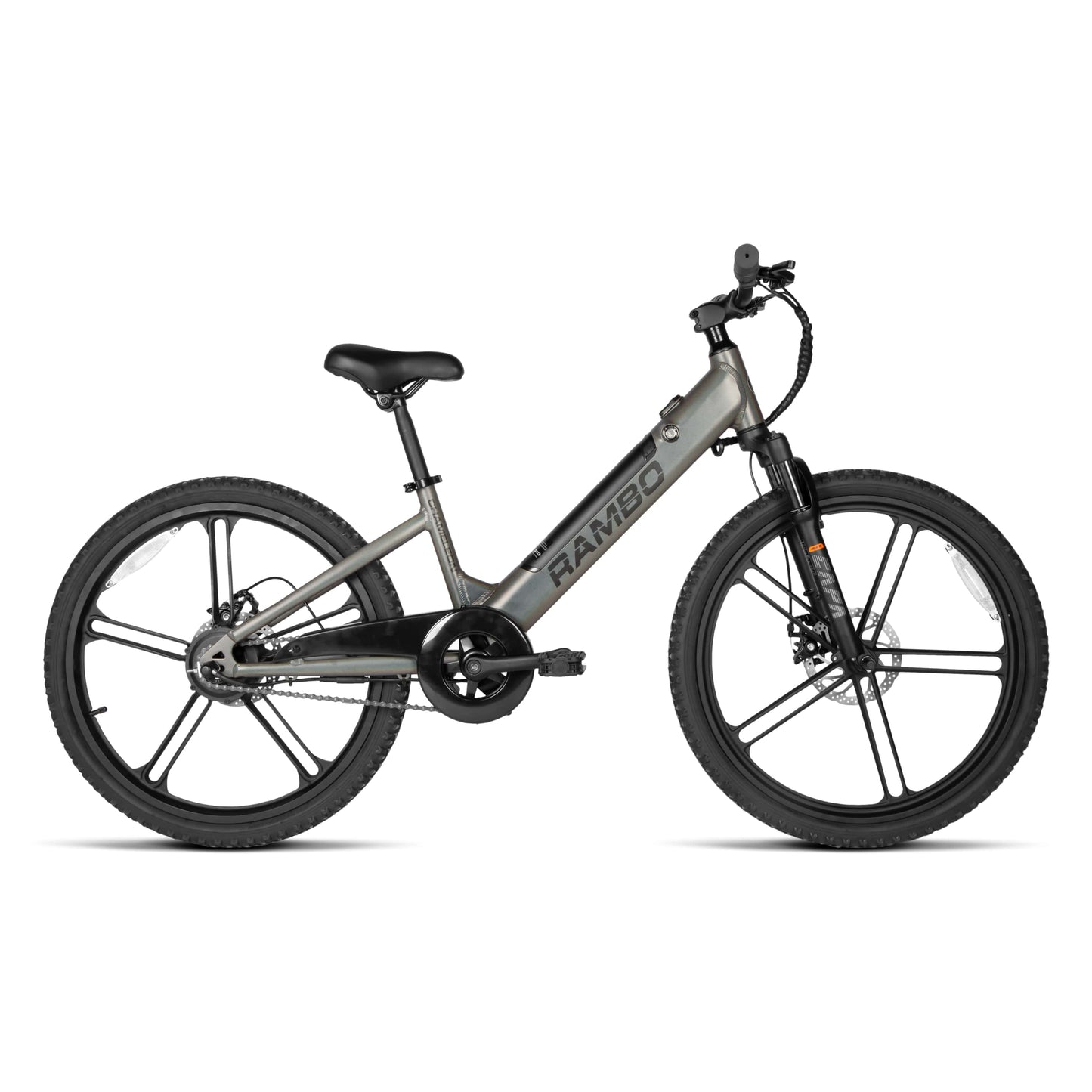 Rambo | E-Bike | Model Kid's 24" Chameleon | 250W Rear Hub Motor | 24V 10.5Ah Integrated Battery | Up to 15 Miles Range | Speed Up-To 17 Mph | For Kids Ages 9–14