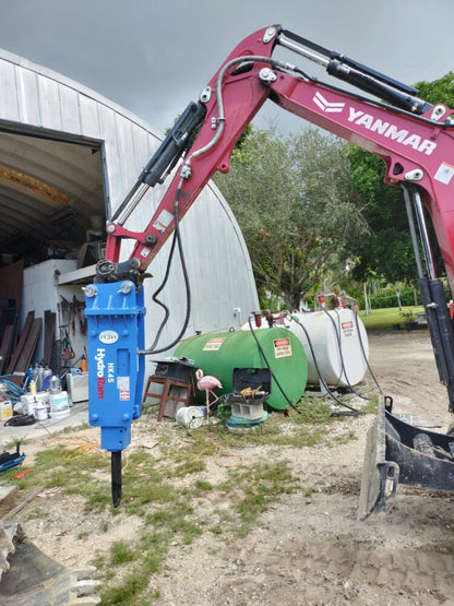 HydroRam HK45 Hydraulic Hammer | Overall Length 70.4" | For 3.9-6.6 Ton Mini Excavators