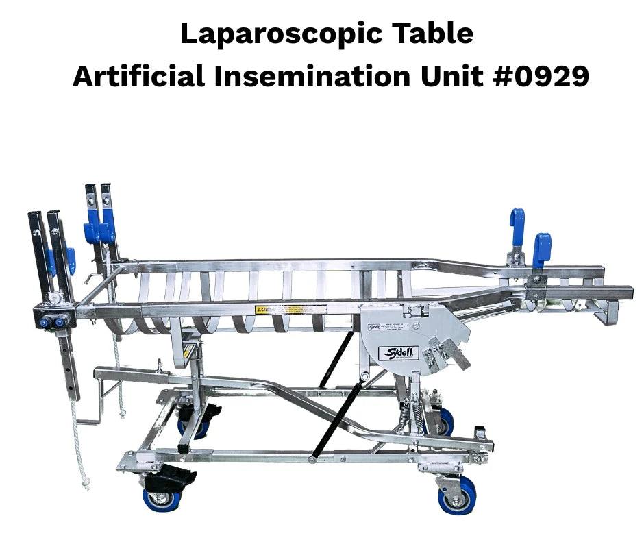 Sydell Laparoscopic Artificial Insemination Table | #0929 | Bed Size 60–69" | For Sheep & Goat Veterinary