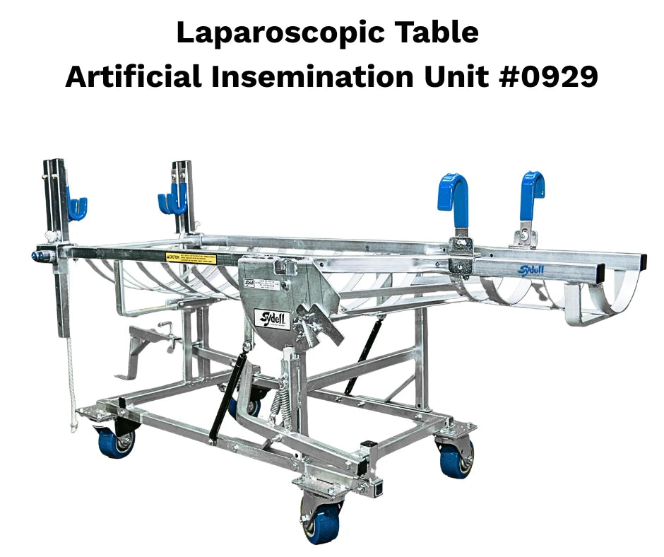 Sydell Laparoscopic Artificial Insemination Table | #0929 | Bed Size 60–69" | For Sheep & Goat Veterinary
