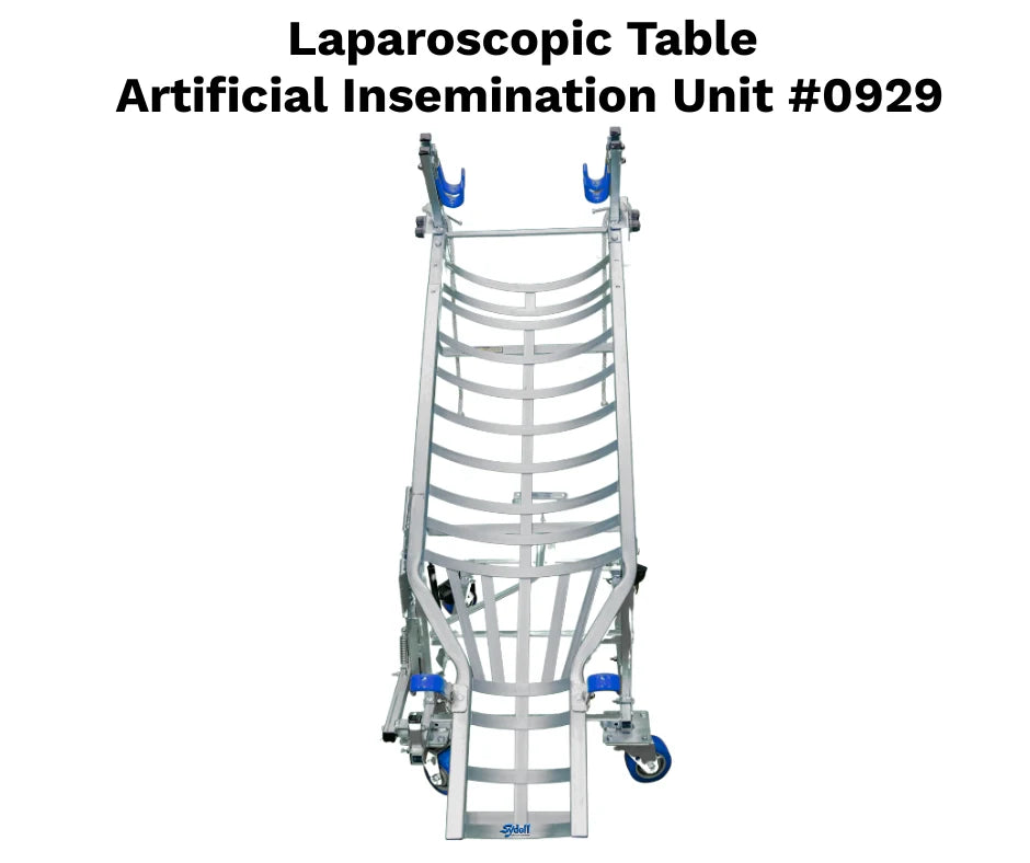 Sydell Laparoscopic Artificial Insemination Table | #0929 | Bed Size 60–69" | For Sheep & Goat Veterinary