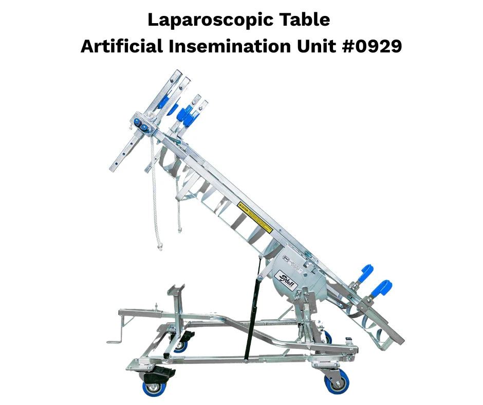 Sydell Laparoscopic Artificial Insemination Table | #0929 | Bed Size 60–69" | For Sheep & Goat Veterinary
