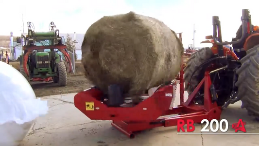 Anderson | Single Bale Wrapper | RB 200/T6-QA200 | Up to 5'6" Bale Height | 30 Bales/Hour | Hydraulic Flow 8 GPM | For Skid Steer